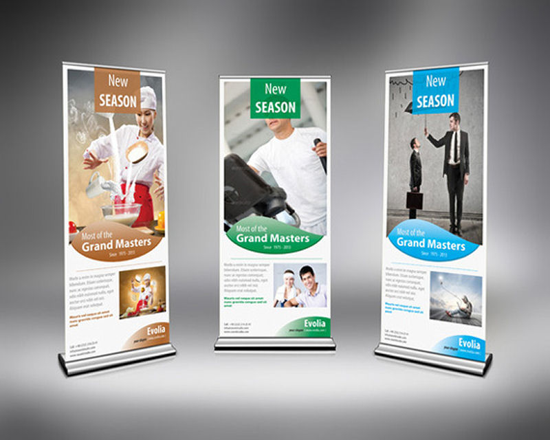 TRADE SHOW PULL UP BANNERS 